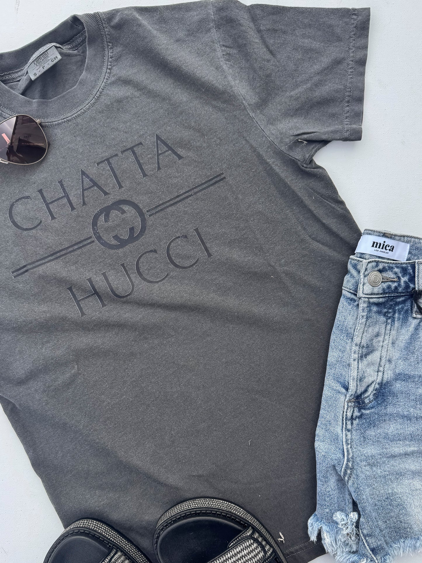 Chatta Hucci Garment Dyed Graphic T-shirt - Final Sale