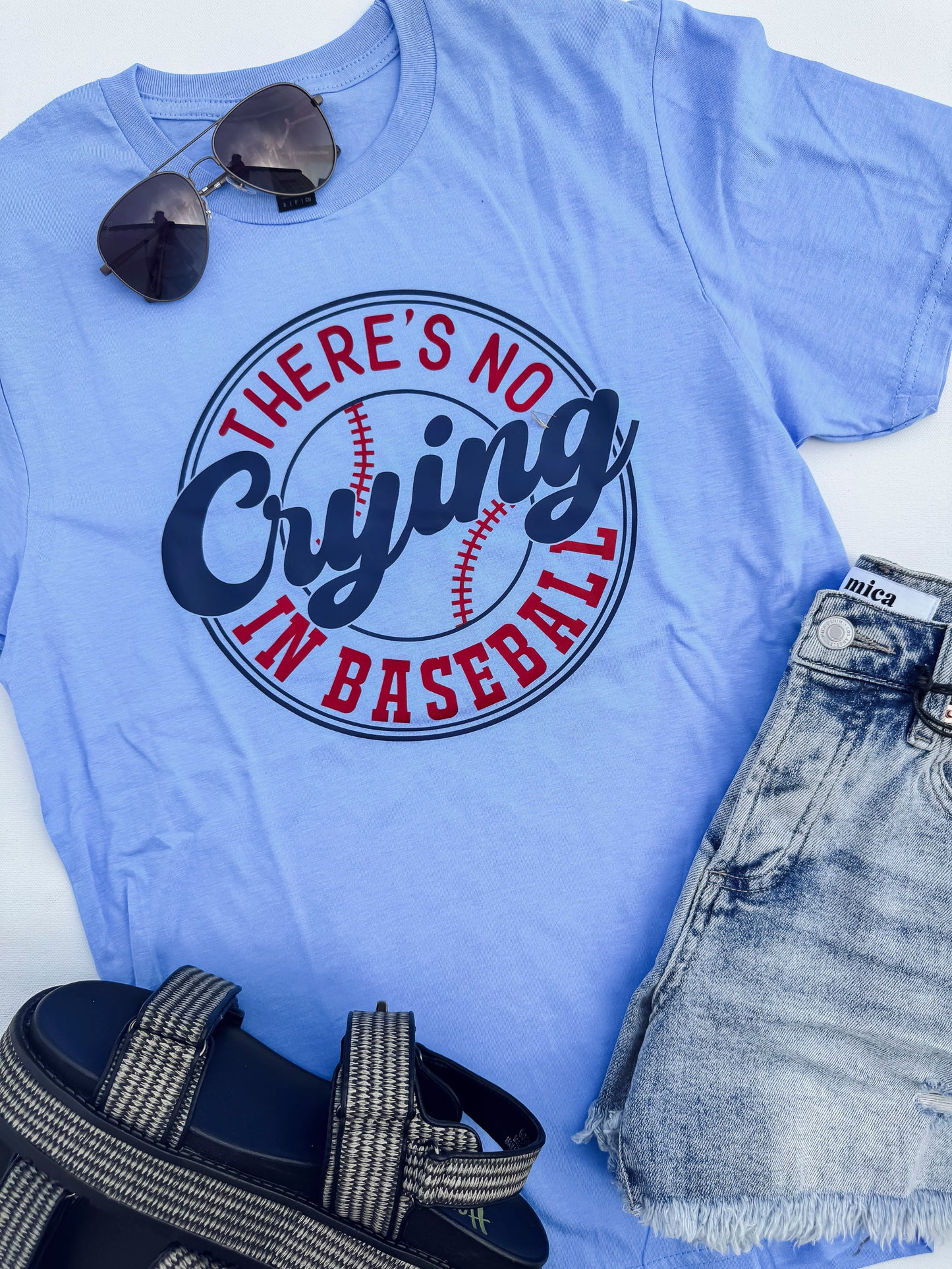 There's No Crying in Baseball Graphic T-shirt