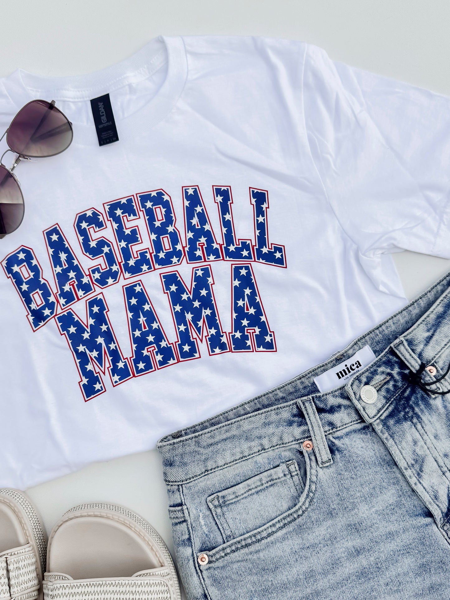 All American Baseball Mom Graphic T-shirt - Final Sale