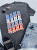 Red White Blue MAMA Garment Dyed Graphic T-shirt**