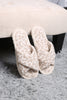 Leopard Criss Cross Slipper - Final Sale