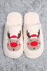 Reindeer Embroidered Slippers - Final Sale**