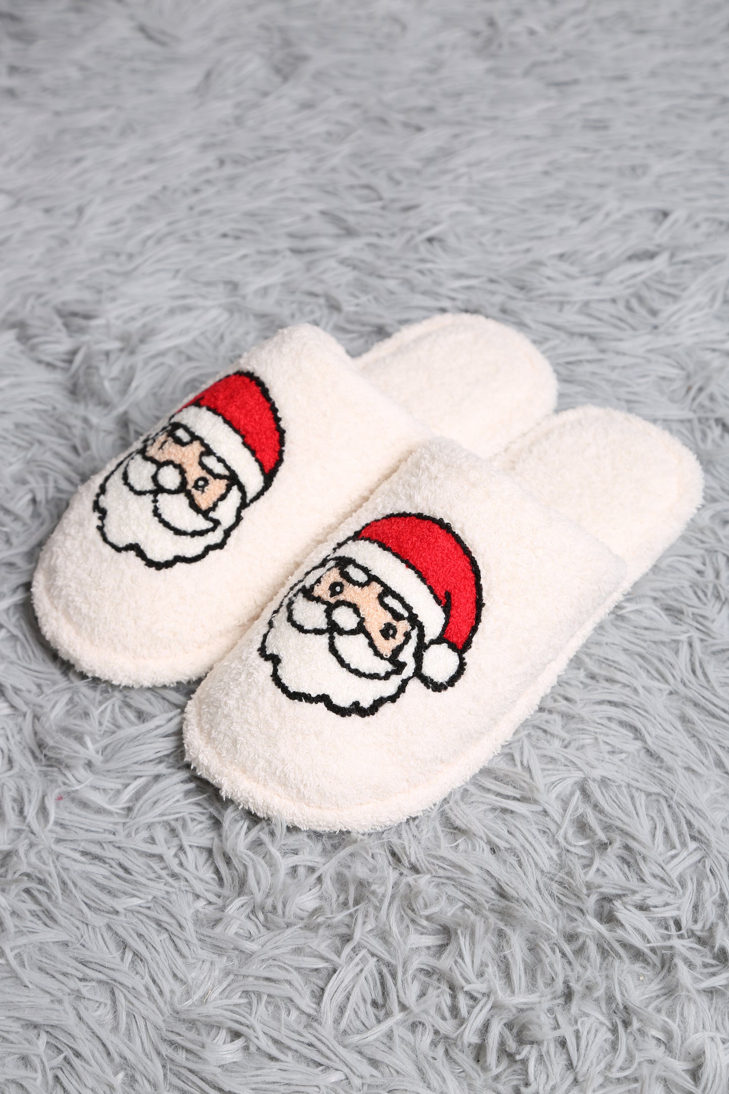 Santa Embroidered Slipper - Final Sale