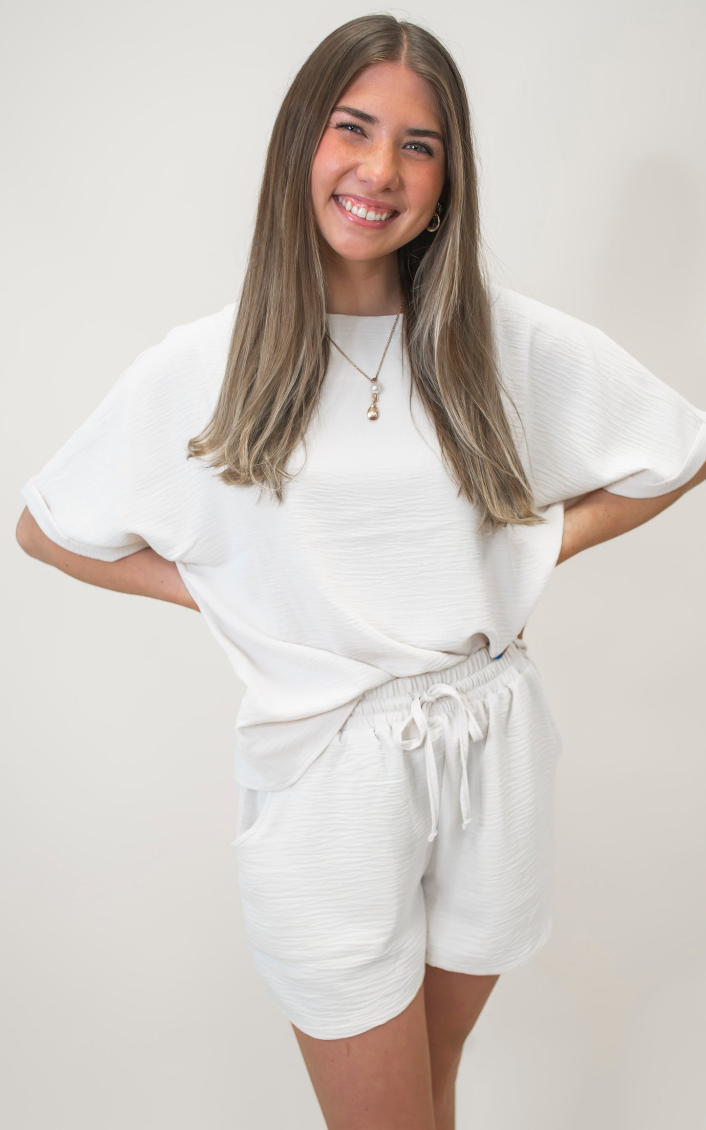 Woven Airflow Top & Shorts Set | Zenana - DEAL
