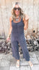 Ribbon Back Waffle Overalls | MONO B