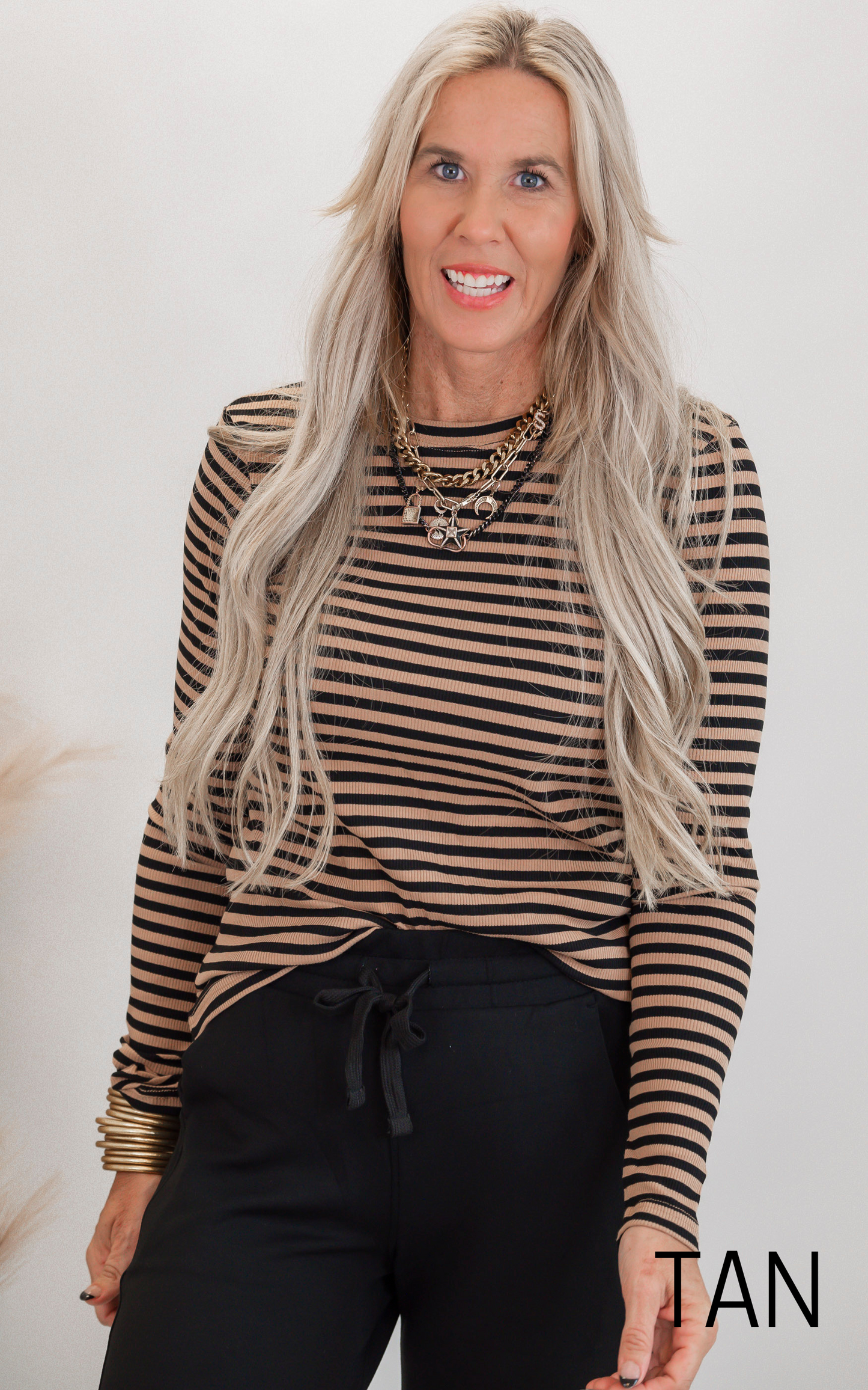 Must Have Striped Long Sleeve Top by Salty Wave (5 COLORS)