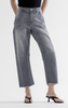 Pure Grey Super High Barrel-Leg Denim Jeans | MICA *30A SEPT PREORDER