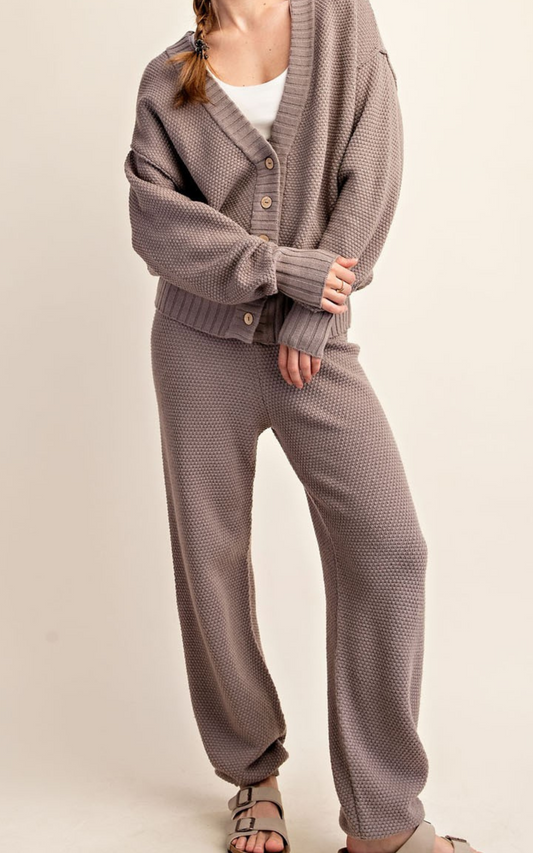 Oversized Cardigan Sweater w/ Matching Pant| RAE MODE