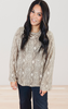 Snake Print Turtle Neck Long Sleeve Top - Final Sale