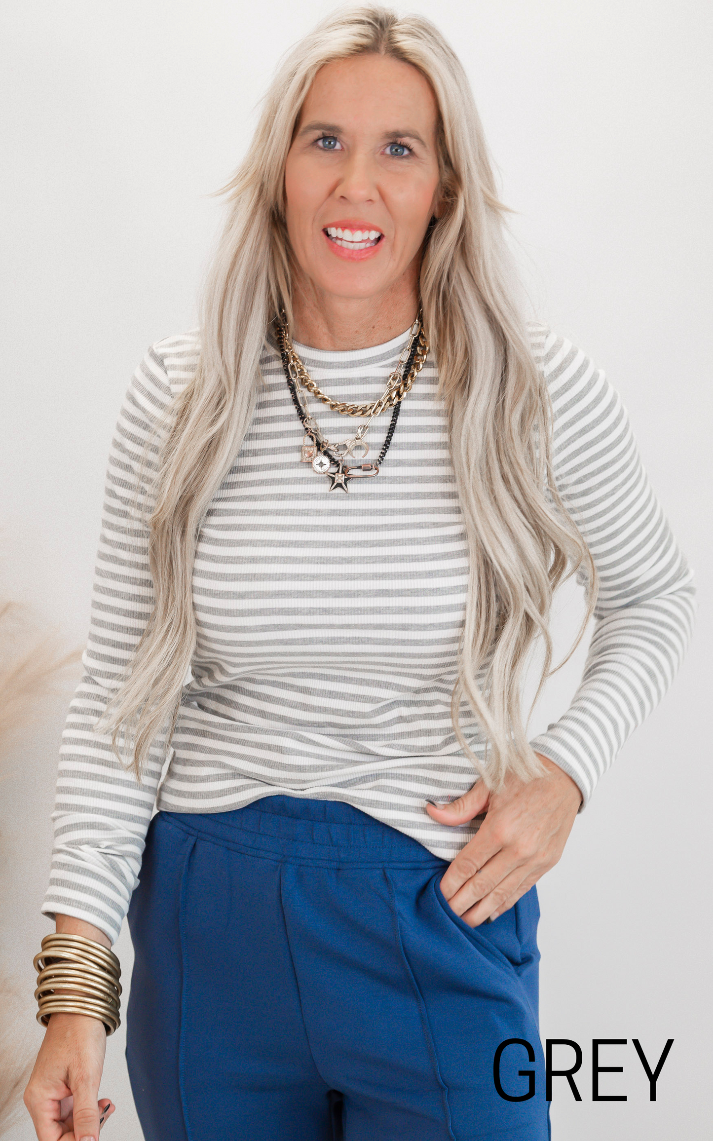 Must Have Striped Long Sleeve Top by Salty Wave (5 COLORS)