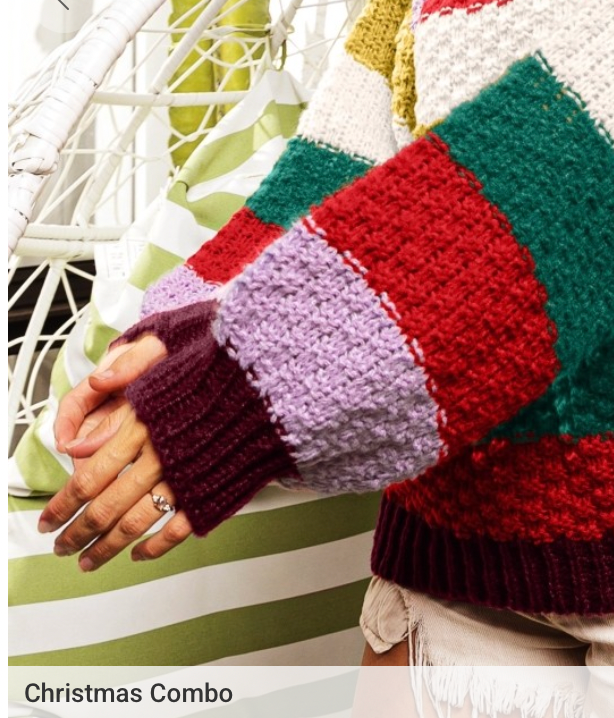 Stripes Color Block Chunky Sweater Pullover (5 COLORS) | BIBI *LA LIVE PREORDER