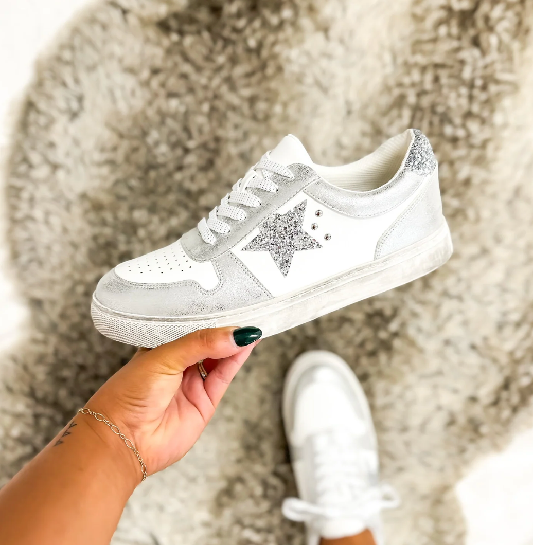 CORKYS Constellation Sneaker Shoes - Silver** - Final Sale