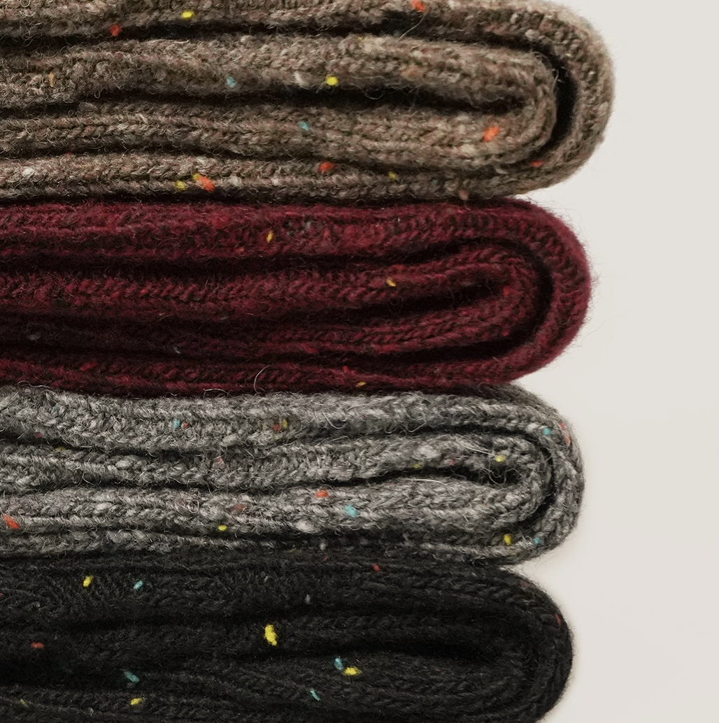 Women's Cable Knitted Wool Blend Crew Length Socks - Final Sale