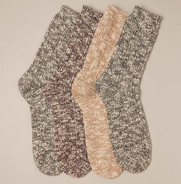 Women's Cotton Blend Crew Length Socks