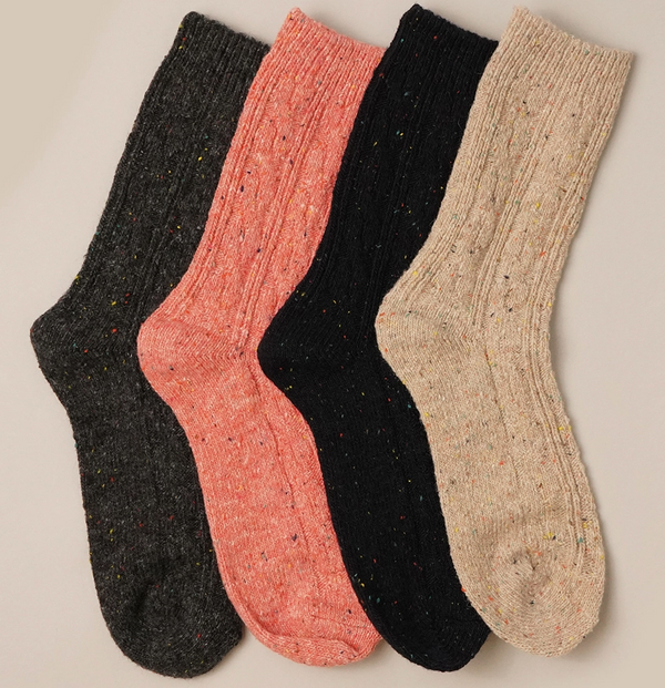Women's Wool Blend Crew Length Socks