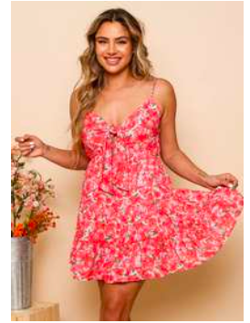 Tie front tiered mini dress *30A LIVE PREORDER