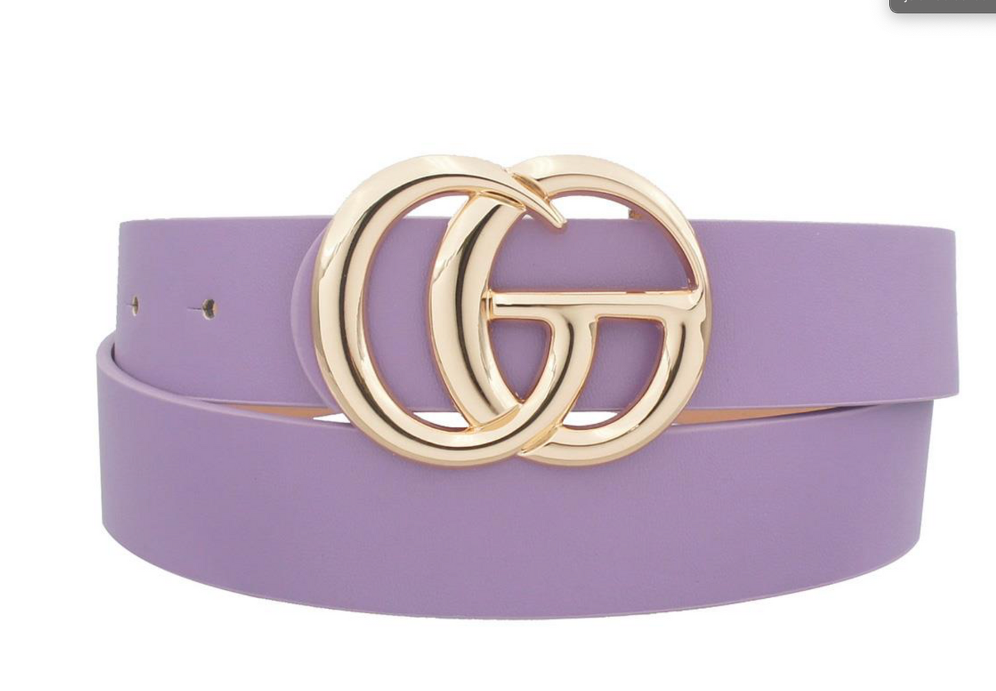 Lavender GO Buckle Belt