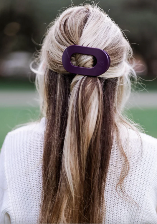 Medium Flat Oval Hair Clips | Teleties *