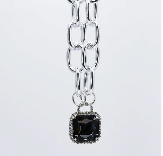 Black Glamour Chunk Necklace *PREORDER