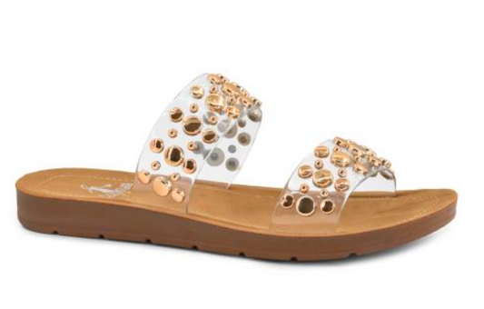 Clear Double Take Sandal | CORKY - Final Sale