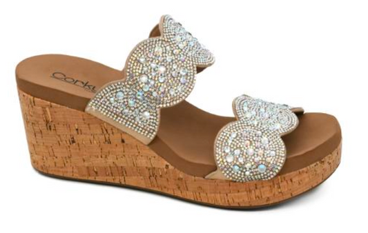 Make A Toast Natural Wedge Sandal | Corkys - Final Sale
