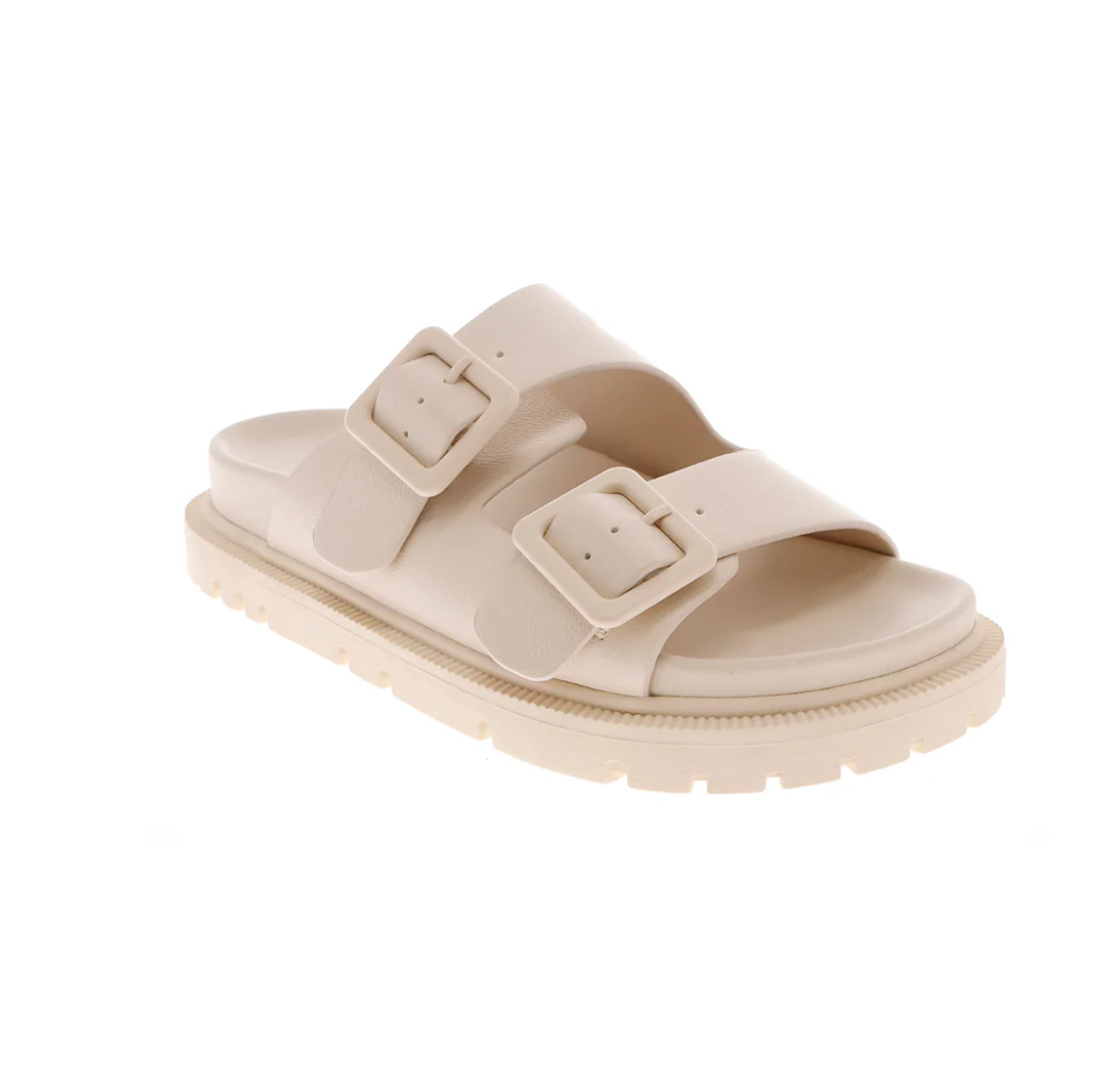 The Gen Nude Dual Buckle Sandal | MIA SHOES - Final Sale