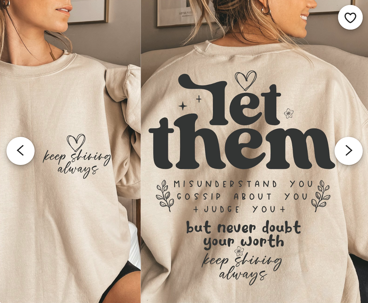 Let Them Crewneck Unisex Sweatshirt Fleece - Final Sale