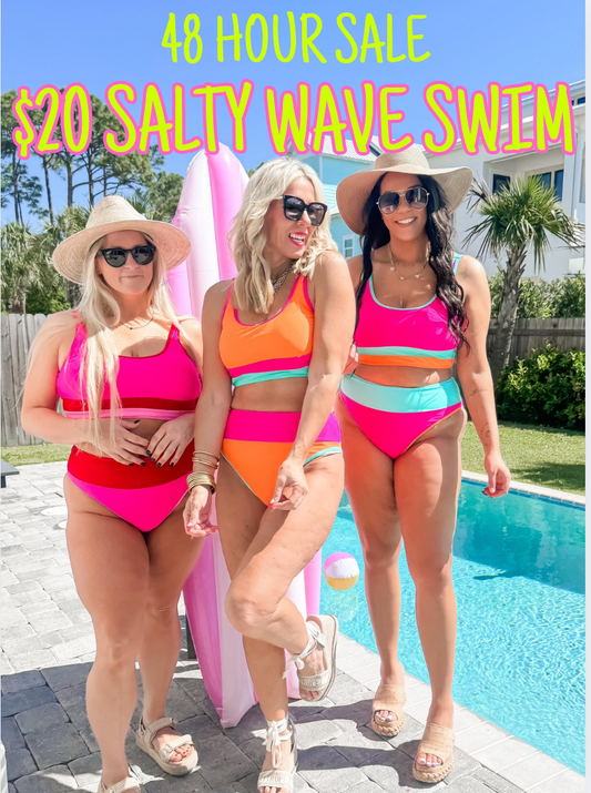 $20 SALTY WAVE SWIM SALE- 48 HOURS ONLY