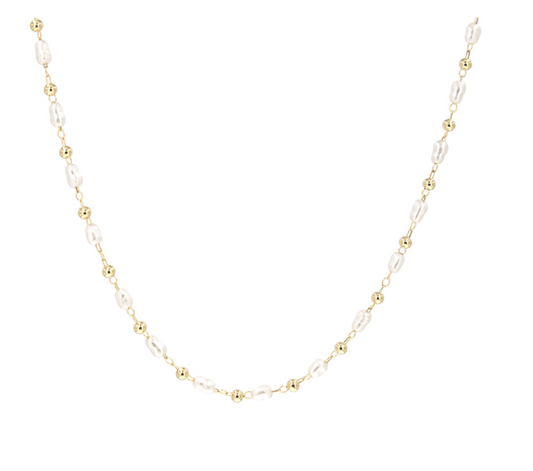 Pearl Bead Chain Necklace