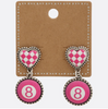 Heart Eight Ball Earrings