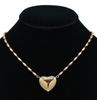 Secret Heart Puffy Pendant Necklace