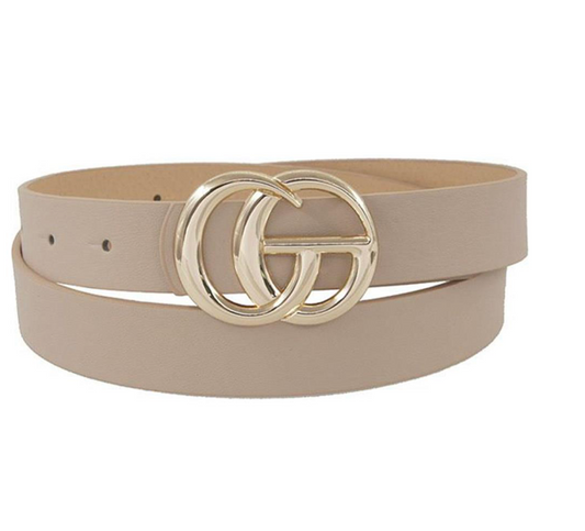 Taupe GO Buckle Belt