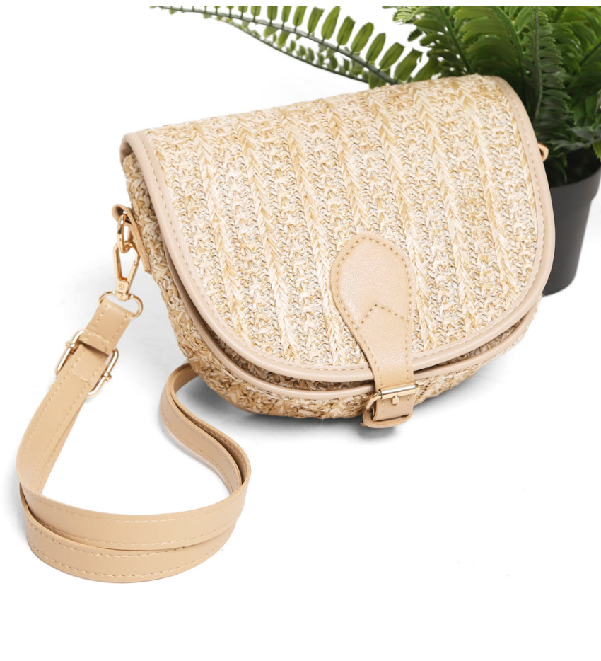 Straw Crossbody Bag