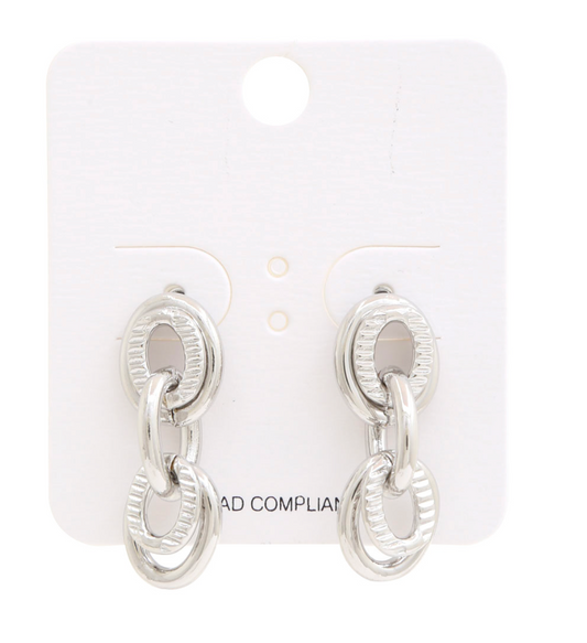 Oval Link Earrings