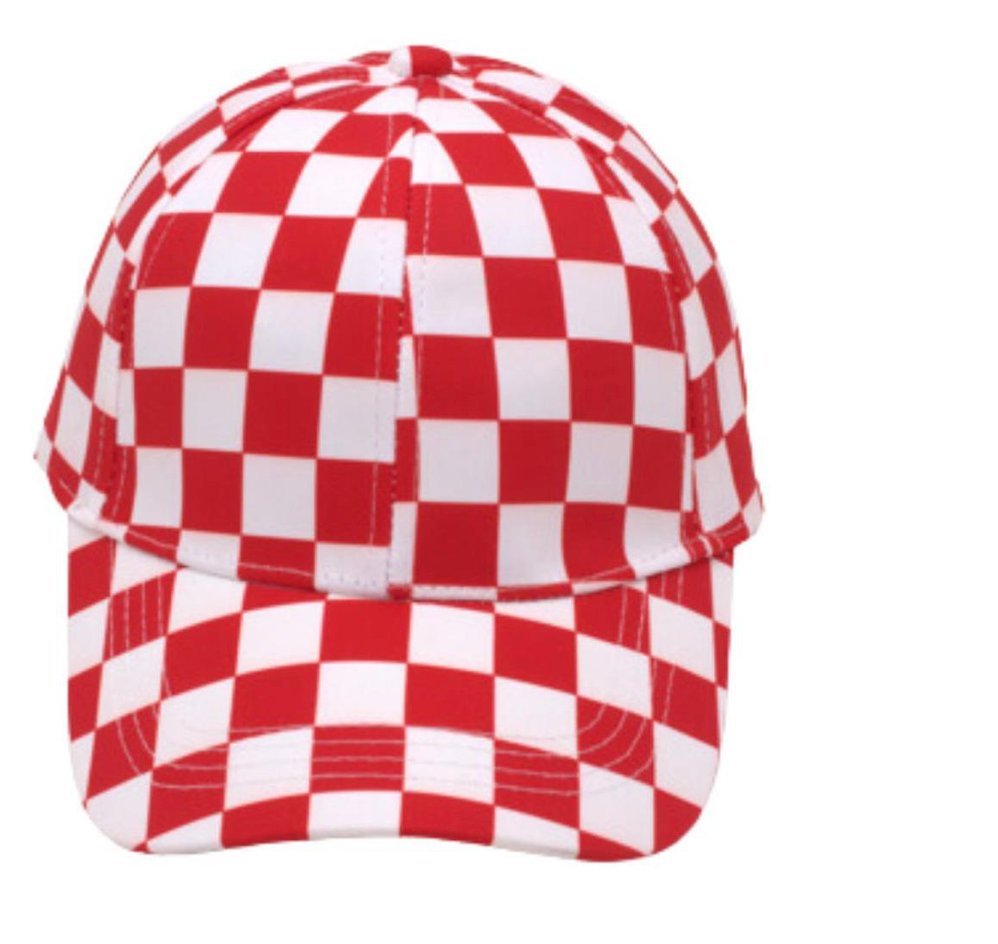 Checkered Trucker Hat