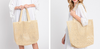Crochet Straw Tote Bag
