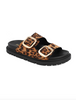 Leopard Buckle Sandals