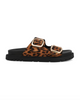 Leopard Buckle Sandals