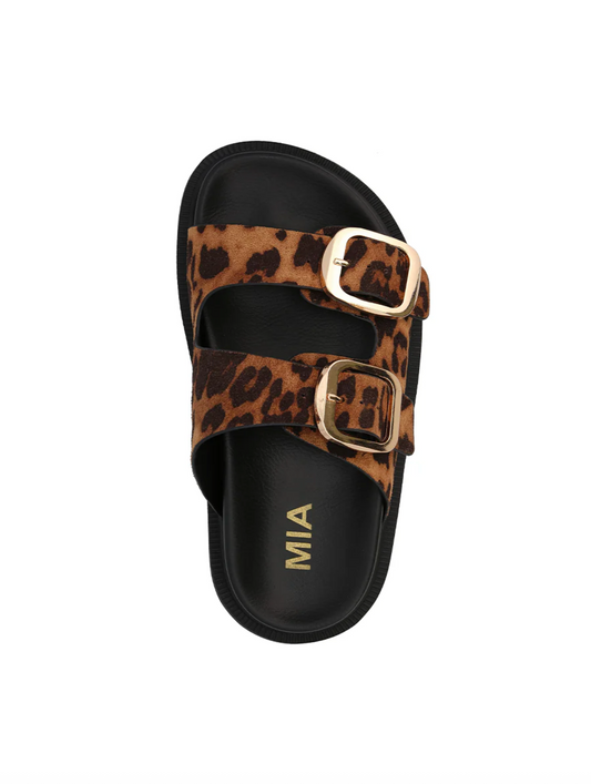 Leopard Buckle Sandals
