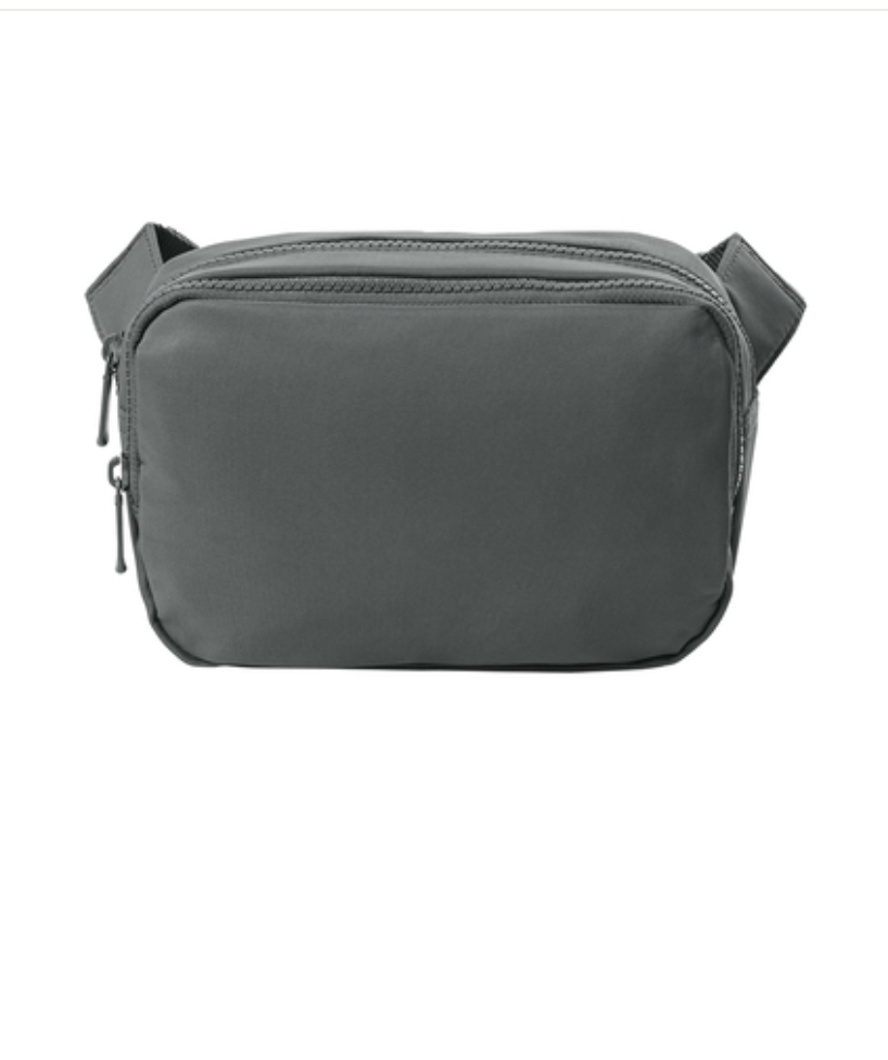 Matte Dual-Compartment Crossbody Bag