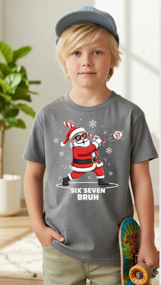 67 Santa clause Baseball Tshirt Youth/adult (Copy)