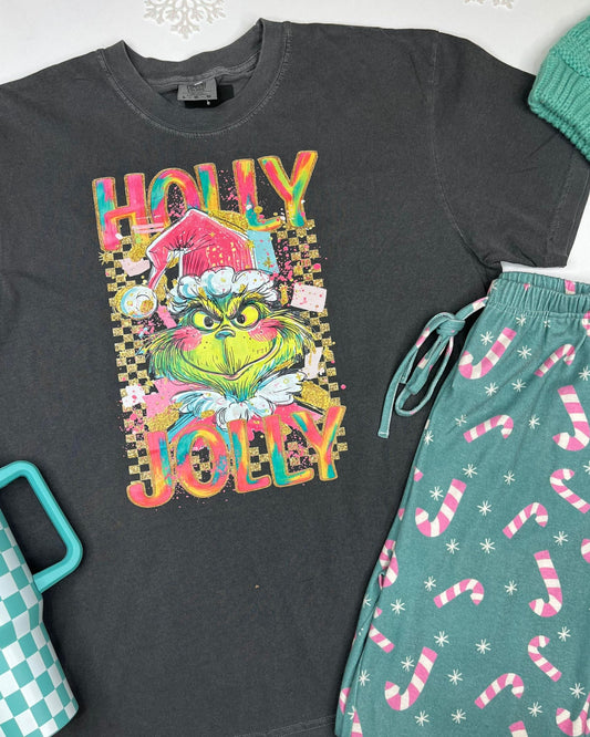 Holly Jolly Green Guy Garment Graphic T-shirt | Comfort Colors *DEAL*