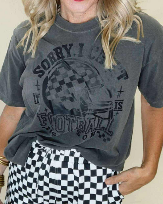 Im Sorry I Can't.. Football Garment Graphic T-shirt
