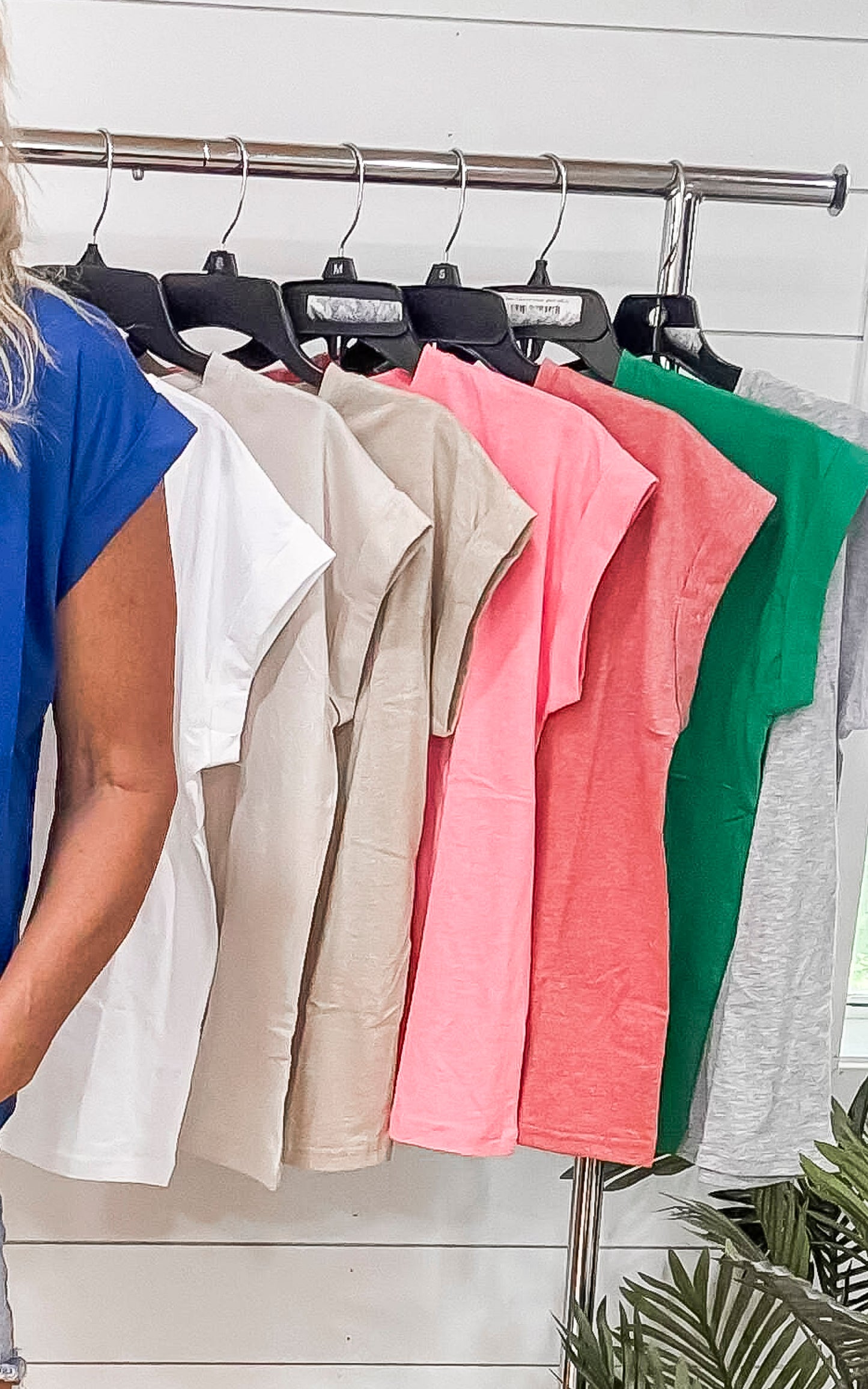 Round Neck Folded Short Sleeve T-shirt Top | ZENANA *DEAL