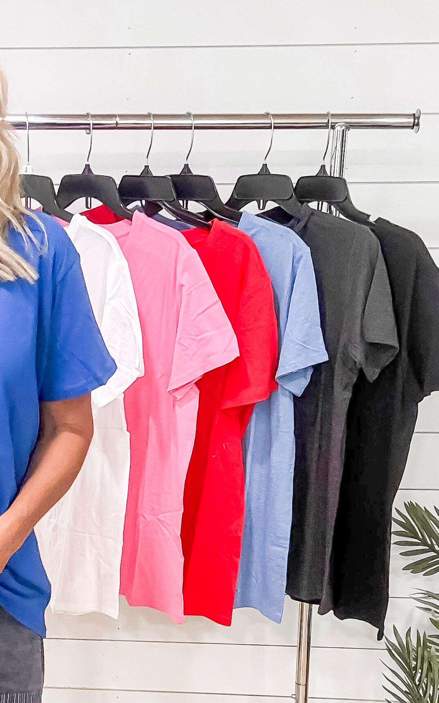 Cotton Boyfriend Round Neck Tee | ZENANA *DEAL