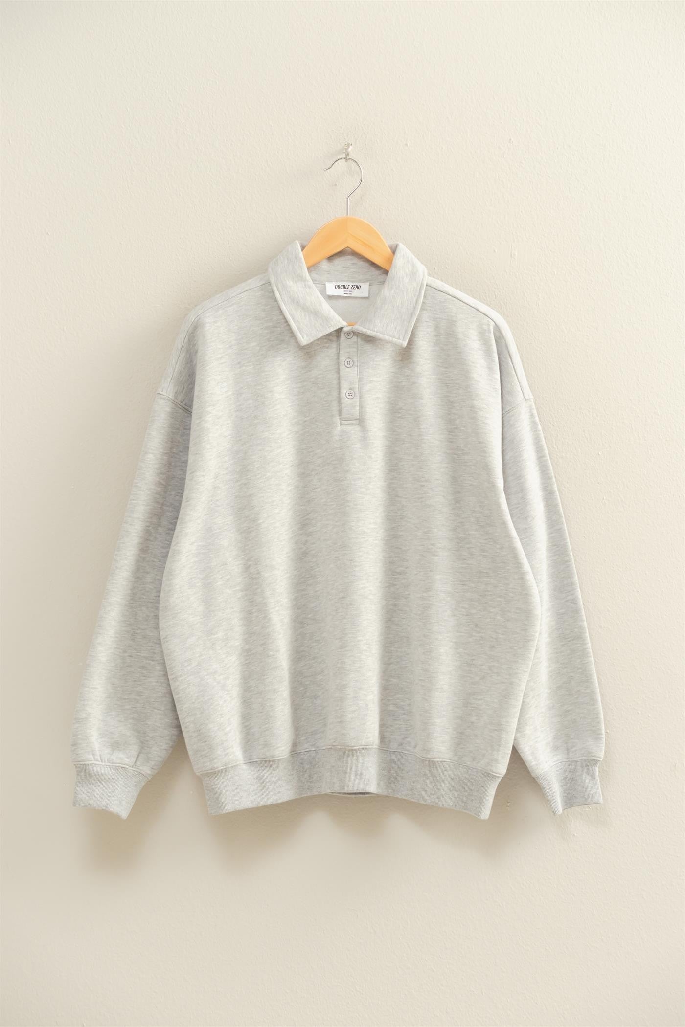 Oversized Polo Collared Pullover (6 COLORS) | HYFVE *LA LIVE PREORDER