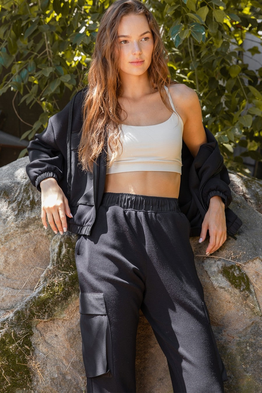 Modal Scuba Pocket Hoodie Jacket | RAE MODE - Final Sale