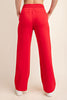 True Red Effortless Style Model Straight Pant | RAE MODE