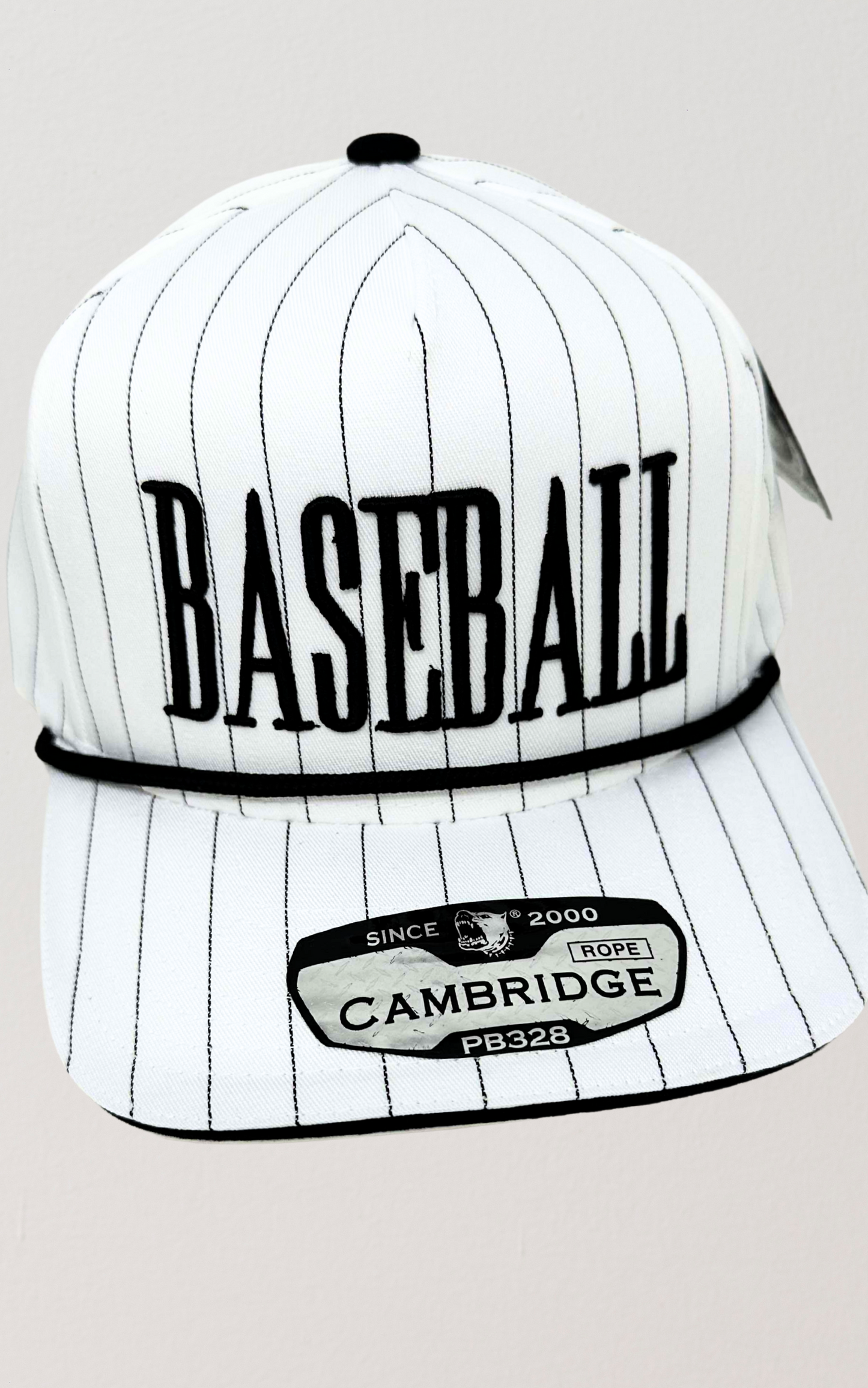 Baseball White Stripe Trucker Hat