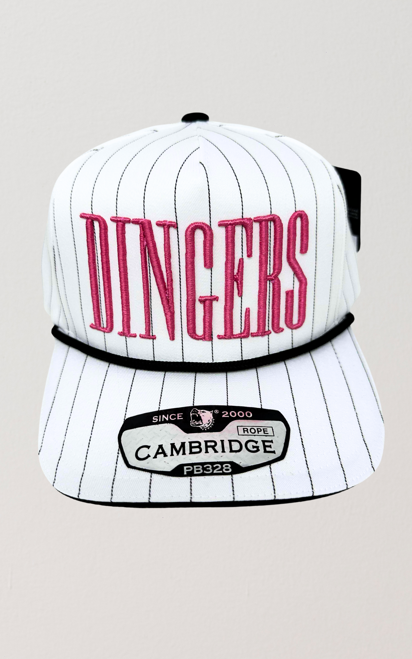Dingers Baseball White Stripe Trucker Hat